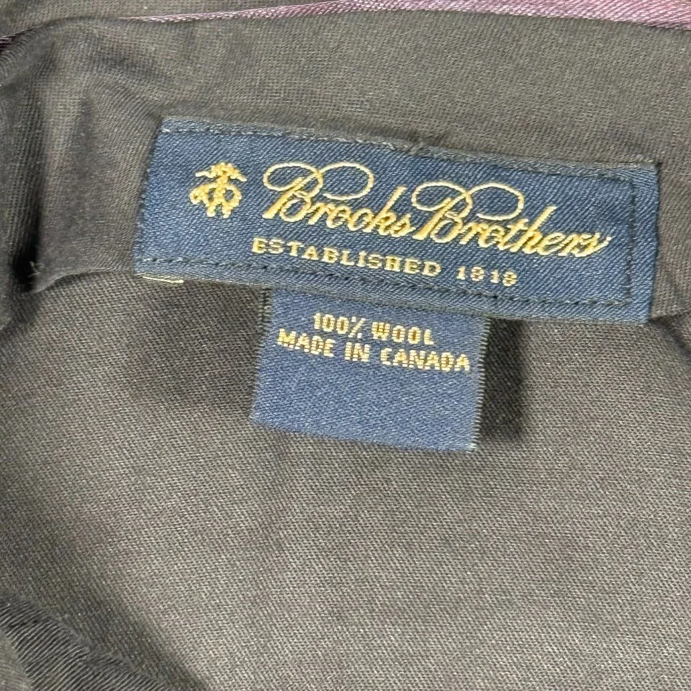 Brooks‎ Brothers 36x27 Gray 100% Wool Madison Flat Front Men's Pants Dressy Soft